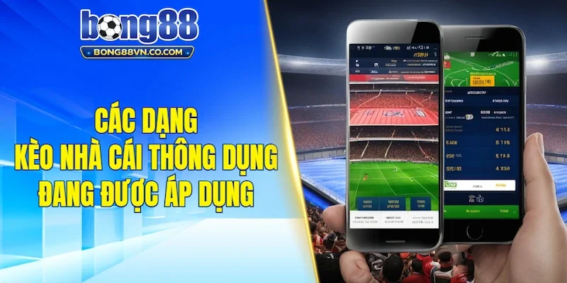 Các dạng kèo nhà cái thông dụng đang được áp dụng